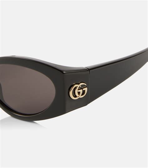 gucci oval|Gucci 53mm Small Oval Sunglasses .